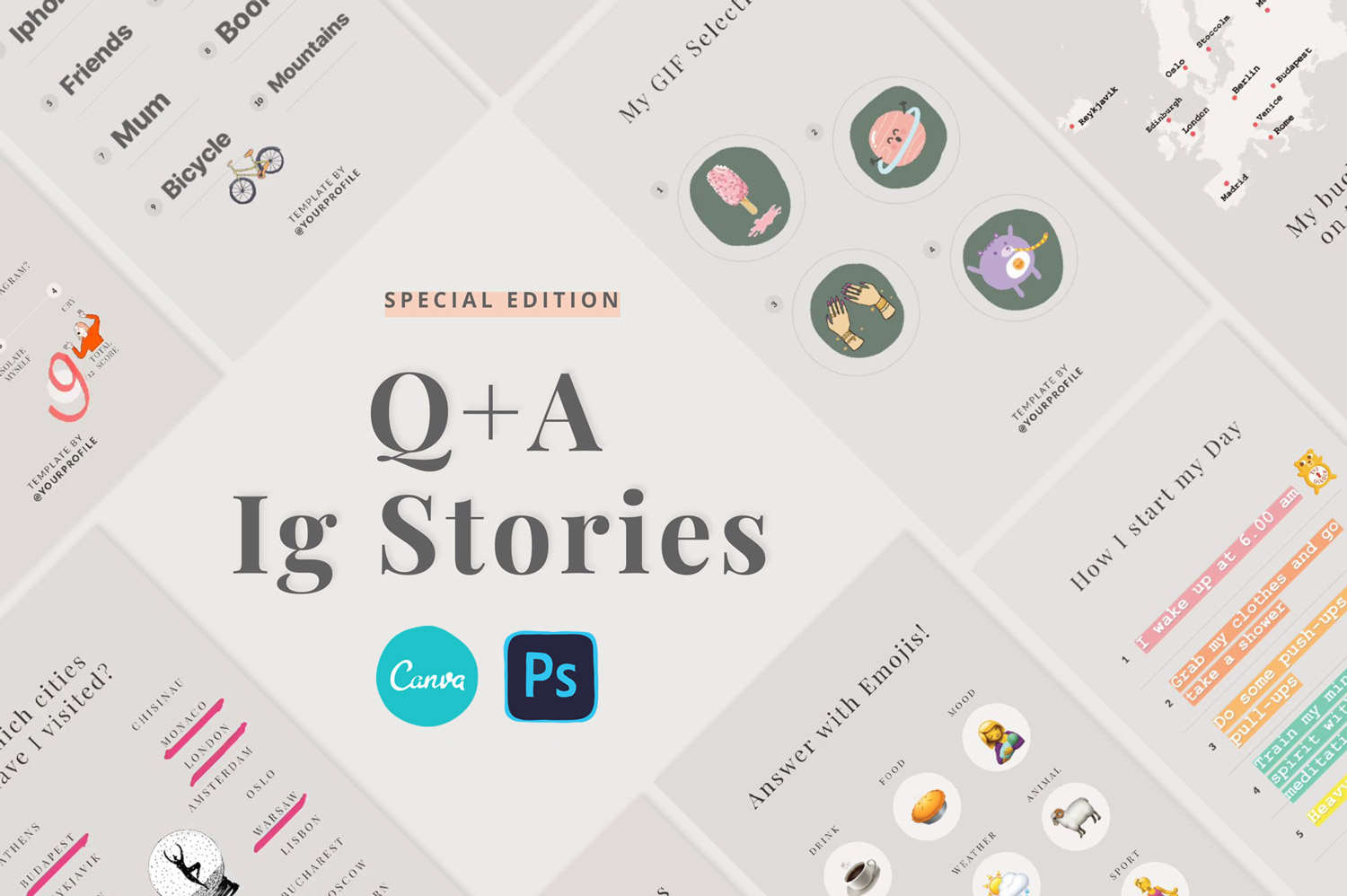 Questions and Answer Stories Templates: Illustrated