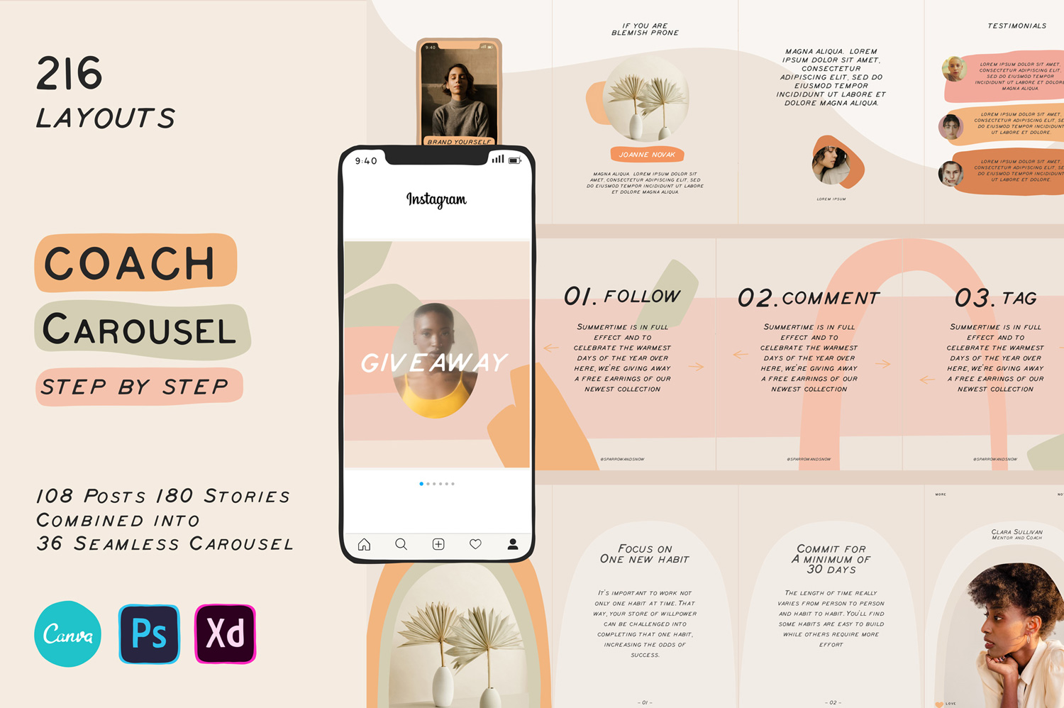 Coach Carousel Step by Step: 216 Illustrated Layouts