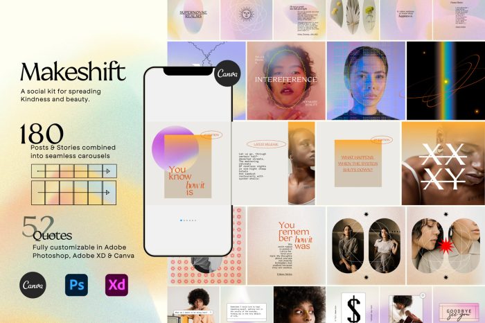Makeshift Instagram Carousel & Quotes Social Media Kit