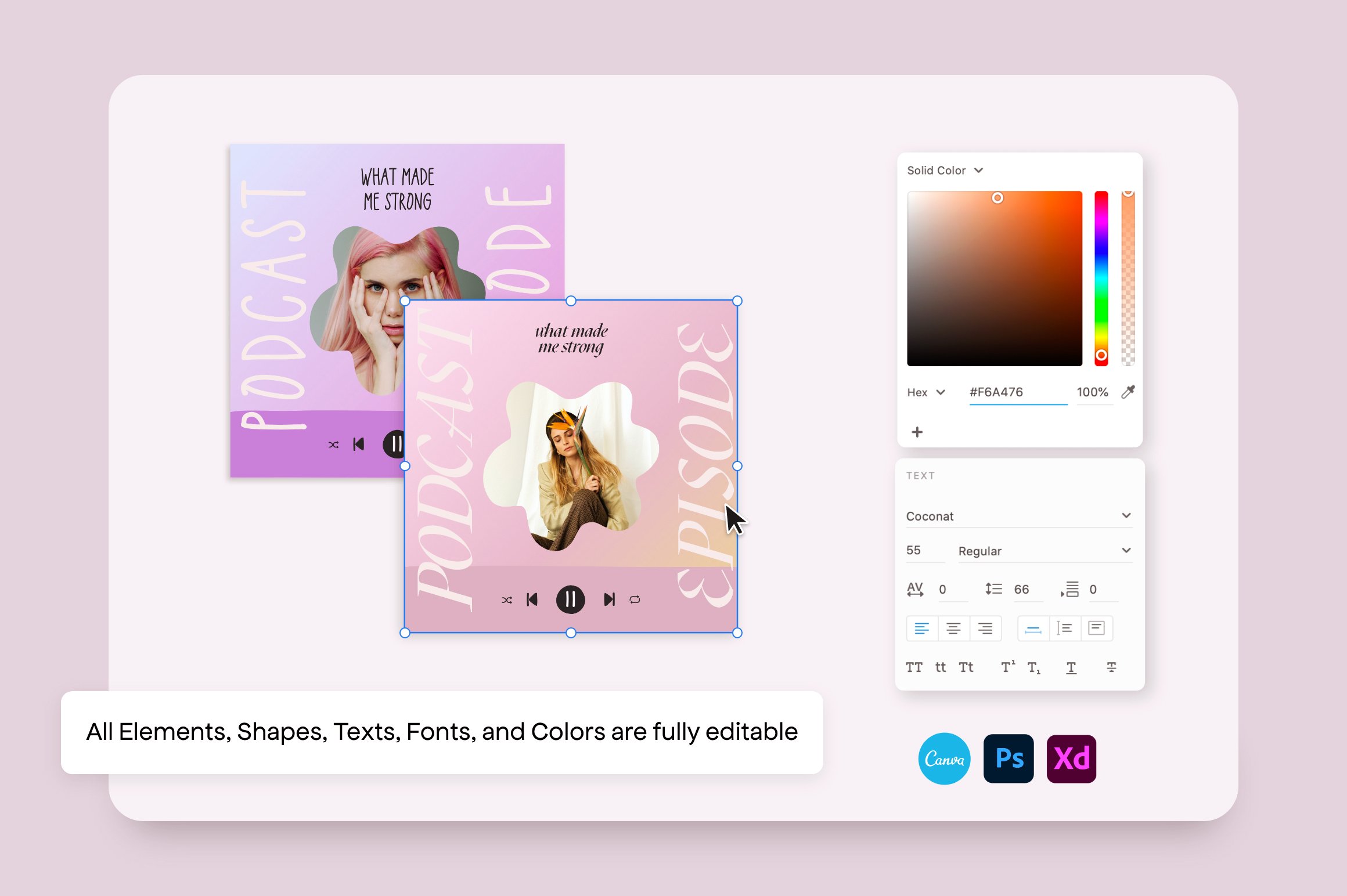Podcast & Live Templates Illustrated