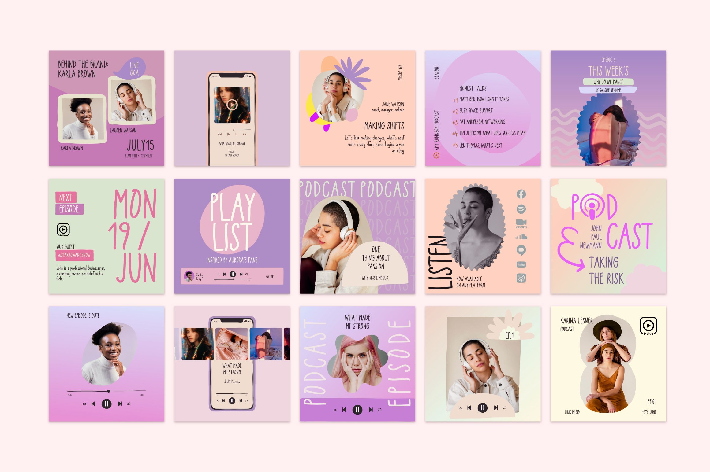 Podcast & Live Templates
