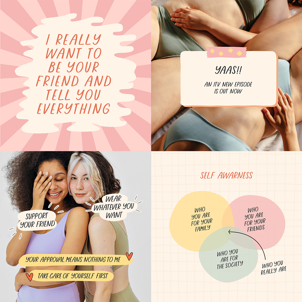 LGBTQ Social Kit - 690 Illustrated Layouts with Comics and Speech Bubbles