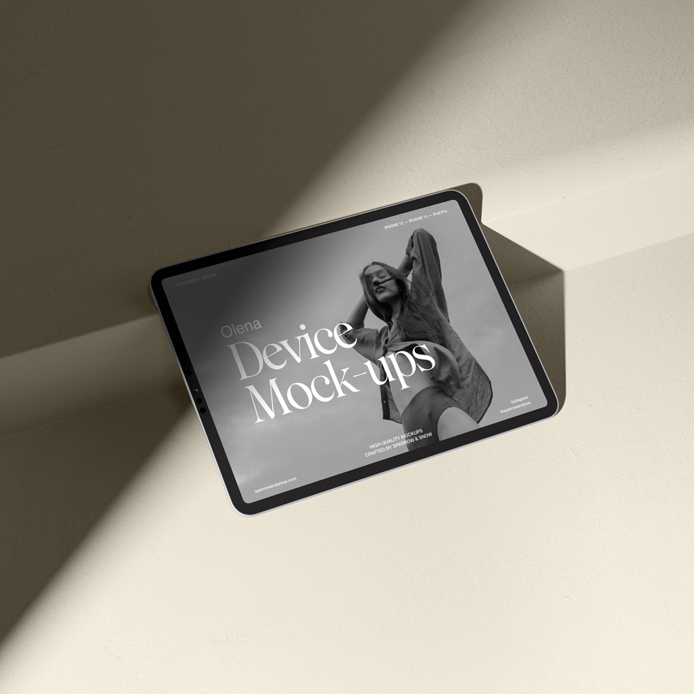 Olena Digital Devices Mockups - iPhone and iPad