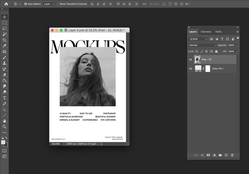 Olena Digital Devices Mockups with Smart Object with photoshop