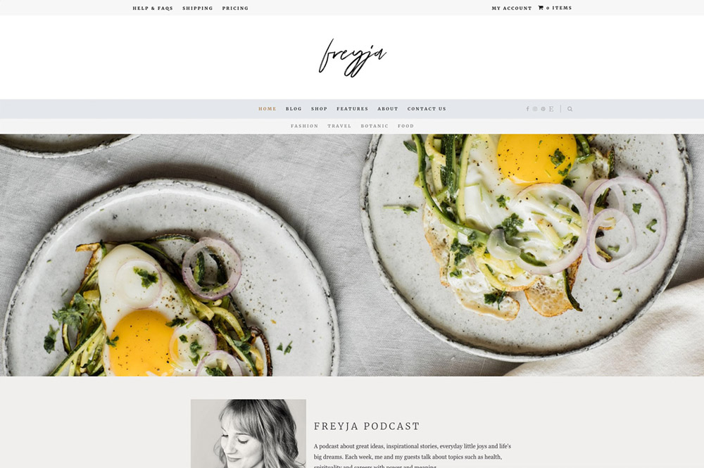 Freyja WordPress Theme Demo 7: Nordic Style