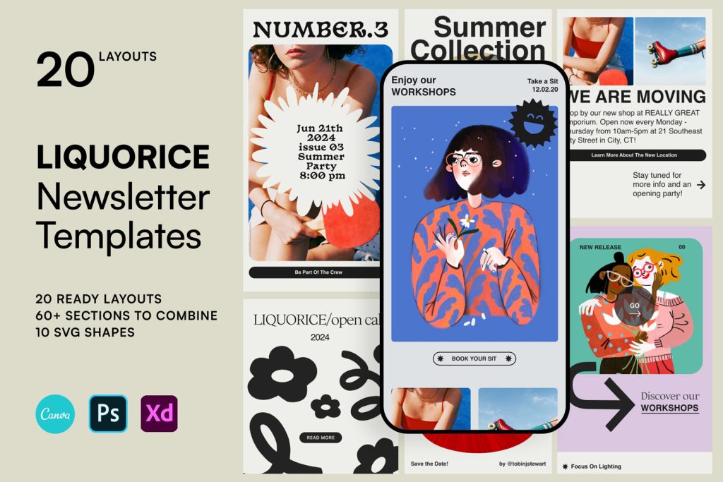 Liquorice Newsletters Templates