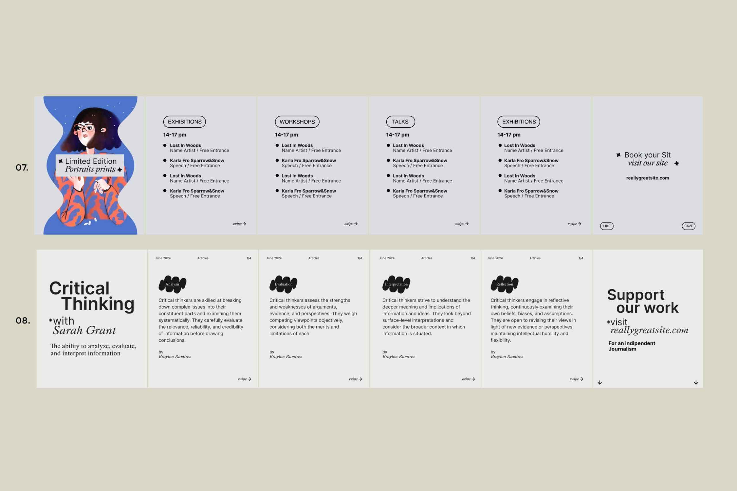 Liquorice Carousel Templates Perfect for tutorials, educational content, activism, and event promotions, these templates help you deliver valuable, step-by-step information while keeping your audience captivated and engaged.