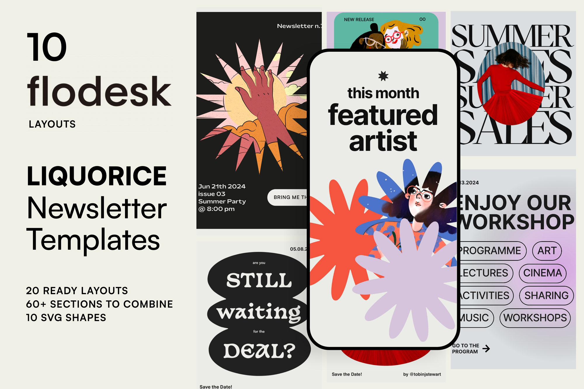 Flodesk newsletter template