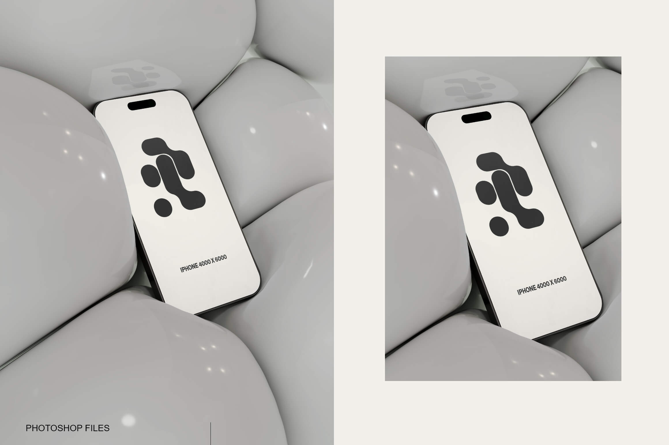 Discover our Inflate Mockup Collection: you can simply change the color of the bubbles and background to match your layout