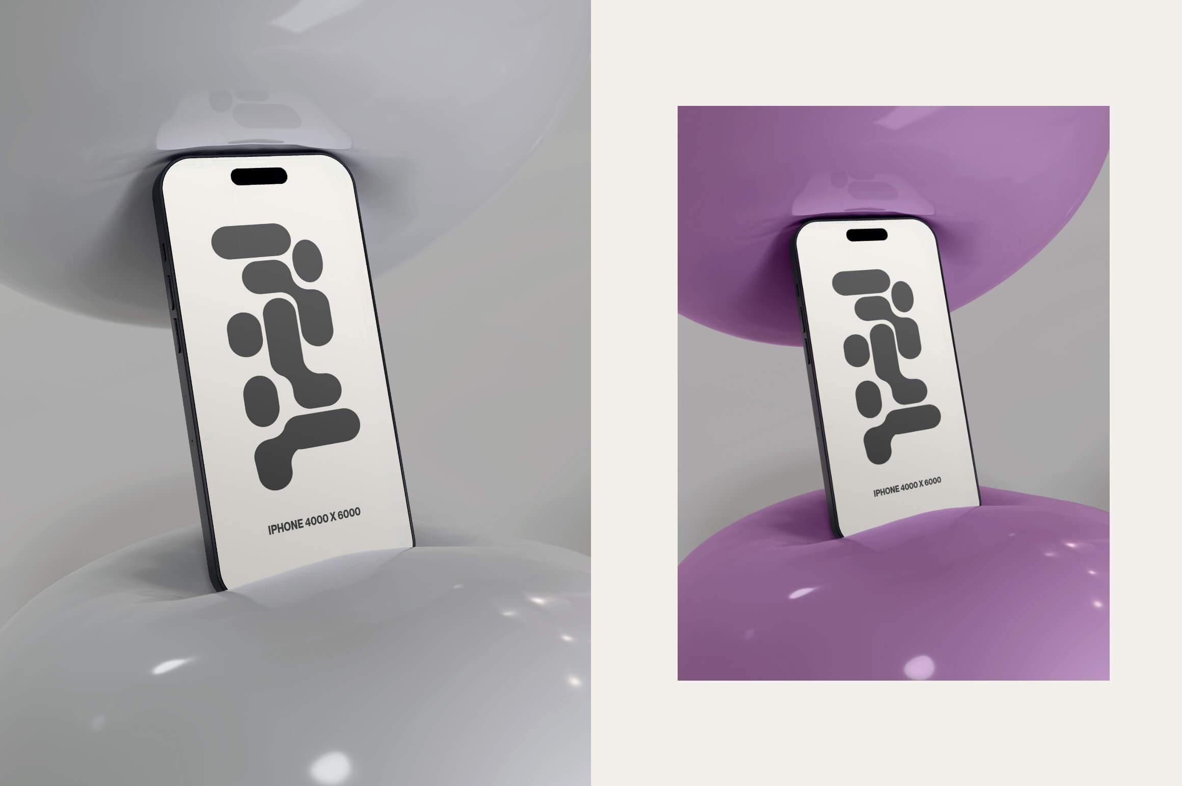 Discover our Inflate Mockup Collection: you can simply change the color of the bubbles and background to match your layout