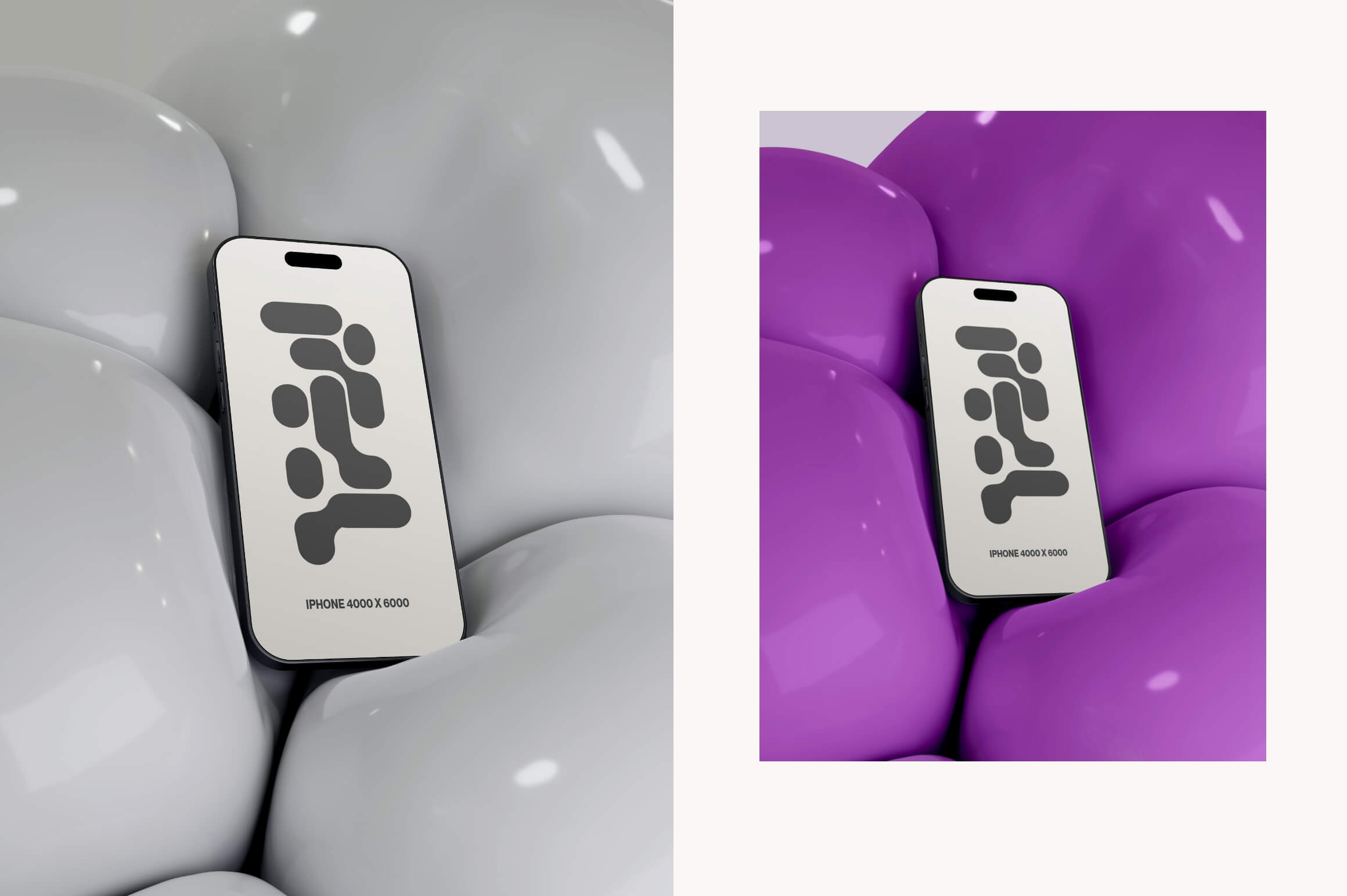 Discover our Inflate Mockup Collection: you can simply change the color of the bubbles and background to match your layout
